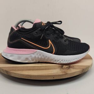 Nike Renew Run 'Orange Pulse' Women's Size 10 black white pink and orange